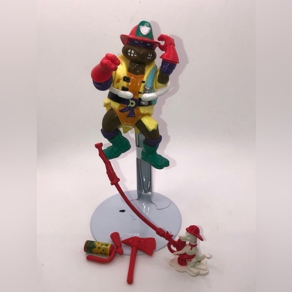 90S TMNT Hose em Down Don Action Figure 100% Complete w Accessories - Picture 1 of 3